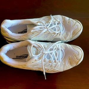 ASICS white gel running shoes size 10